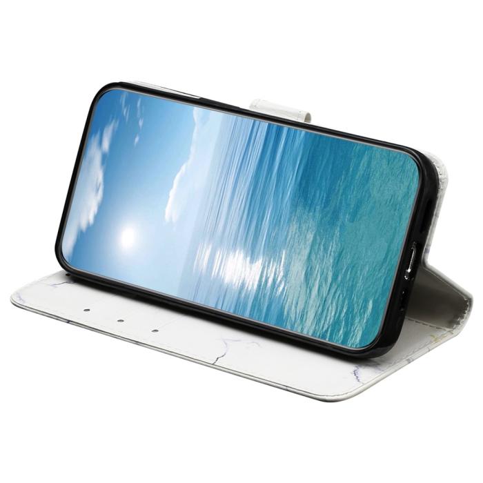 Bild 3,  Samsung Galaxy S25 FE Fodral Med Tryck Vit Marmor