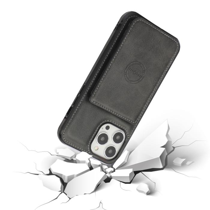 Bild 6,  iPhone 14 Pro Skal Med Kortfack Och Magnet Svart