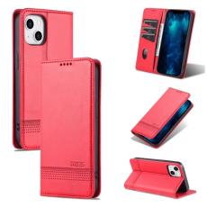 AZNS AZNS iPhone 14 Fodral Flip L&auml;der R&ouml;d
