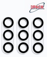  3-Pack Samsung Galaxy S24 Linsskydd I H&auml;rdat Glas Black Rings
