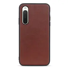  Sony Xperia 10 V Skal &Auml;kta L&auml;der Brun