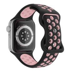 ColorPop Sportarmband Dual-Color Apple Watch 42/41/40/38 mm (S/M) Svart/Rosa