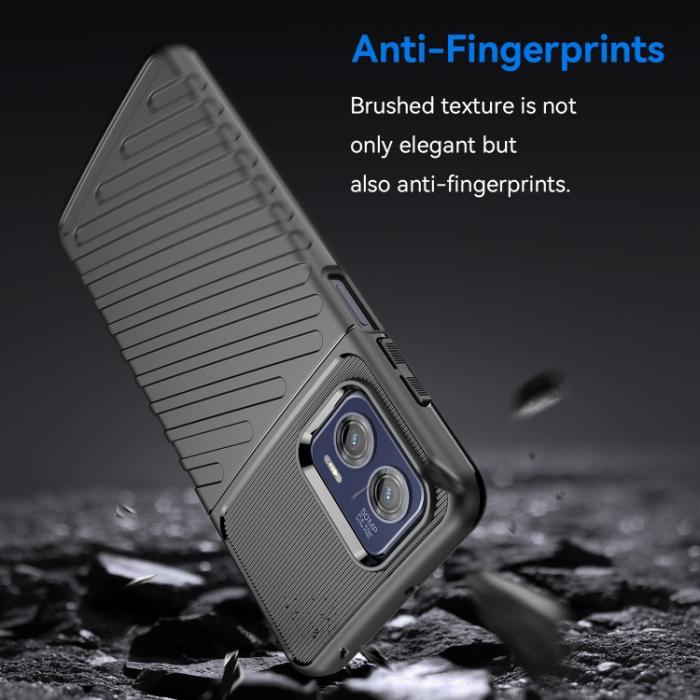 Bild 2,  Motorola Moto G73 5G Skal Twill Textur Svart