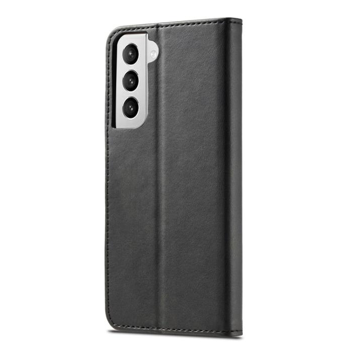 Bild 3, LC.IMEEKE Samsung Galaxy S21 Plus - LC.IMEEKE Läder Fodral - Svart