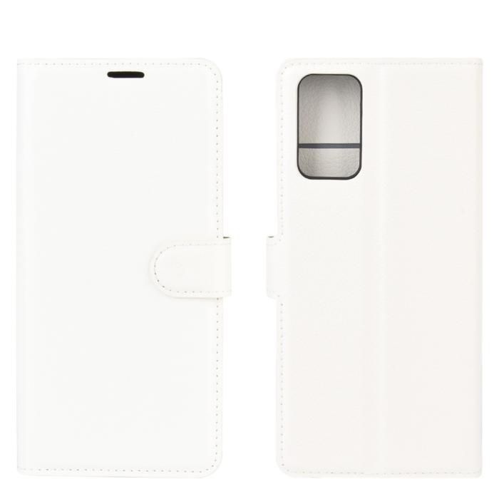 Bild 5,  Samsung Galaxy Note 20 - Litchi Plånboksfodral - Vit