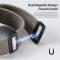 DUX DUCIS DUX DUCIS Apple Watch 42/44/45/46/49 mm Armband Flätat Grå
