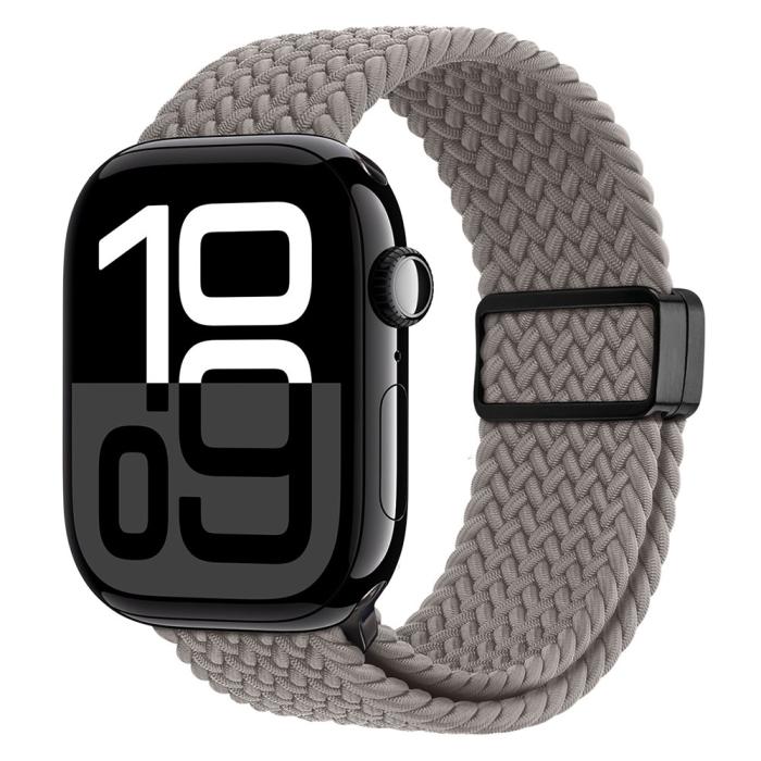 Bild 3, DUX DUCIS DUX DUCIS Apple Watch 42/44/45/46/49 mm Armband Flätat Grå