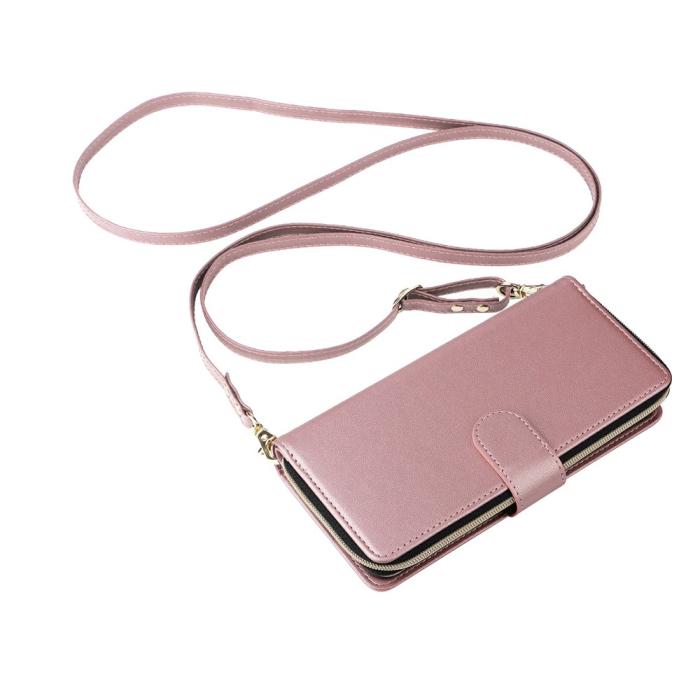 Bild 4,  Samsung Galaxy A27 5G Fodral Läder Multifunktionellt Roséguld