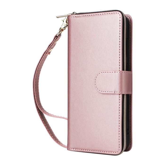 Bild 5,  Samsung Galaxy A27 5G Fodral Läder Multifunktionellt Roséguld