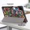  Samsung Galaxy Tab A9 Fodral Tri-Fold Graffiti