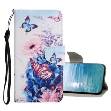  Xiaomi Redmi 10C Fodral Med Tryck Lila Fj&auml;ril