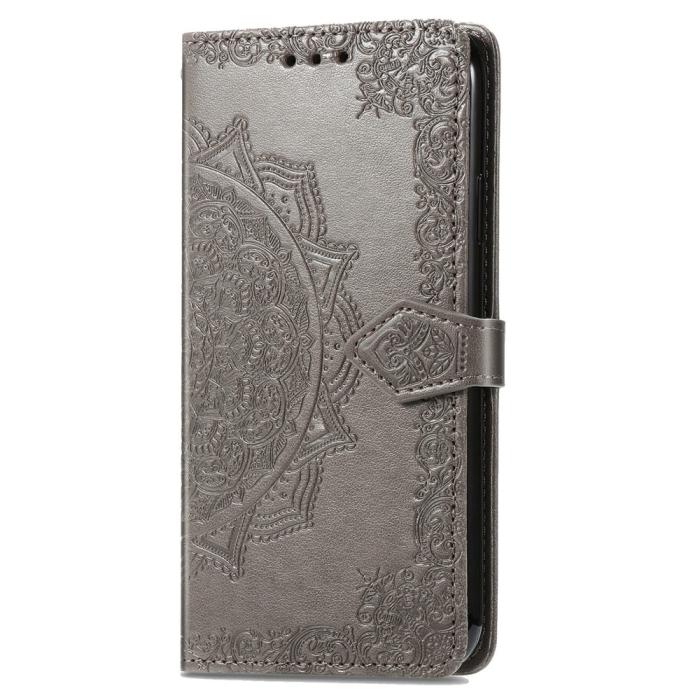Bild 5,  Samsung Galaxy S24 Fodral Mandala Tryck Grå