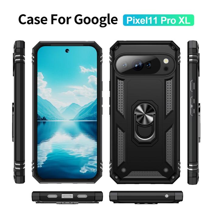 Bild 2,  Google Pixel 11 Pro XL Skal Hybrid Kickstand Svart
