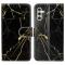  Samsung Galaxy S25 FE Fodral Med Tryck Svart Marmor
