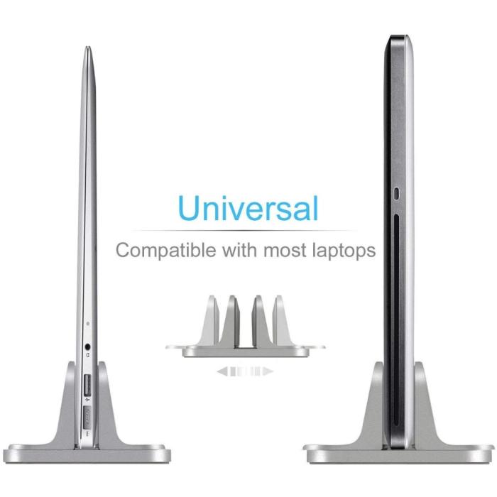 Bild 3,  Universal Vertikal Aluminium Laptop Stativ Silver