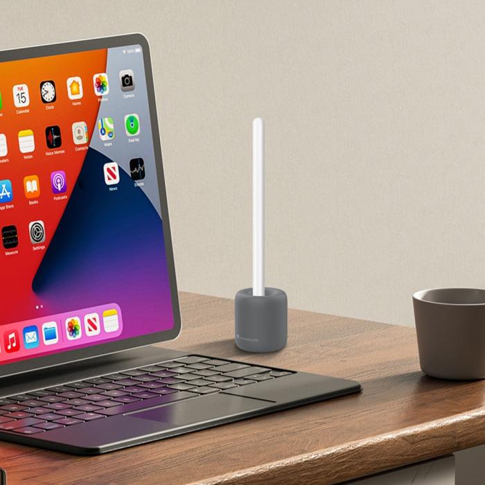 Bild 5, AHASTYLE AHASTYLE Apple Pencil 1/2/Pro Vertikal Silikon Ställ Grå