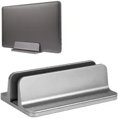  Universal Vertikal Aluminium Laptop Stativ Silver