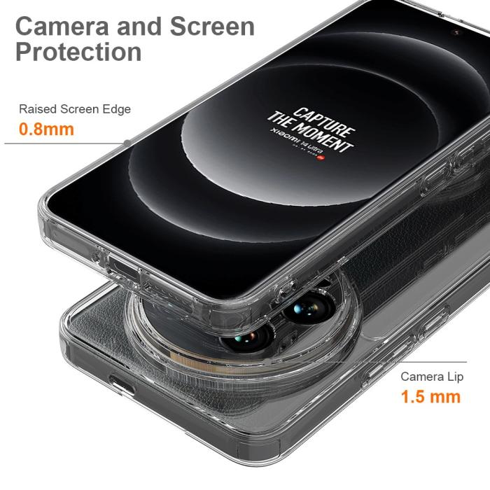 Bild 5,  Xiaomi 14 Ultra Skal TPU / Akryl Shockproof Transparent