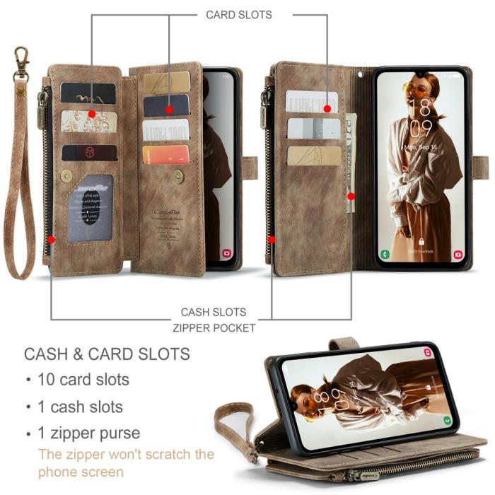 Bild 5, CASEME CASEME Samsung Galaxy A16 Fodral Multifunktionell Brun