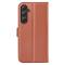  Samsung Galaxy A55 5G Fodral Litchi Läder Brun