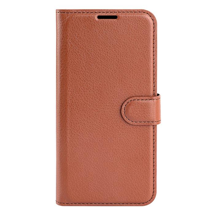 Bild 5,  Samsung Galaxy A55 5G Fodral Litchi Läder Brun