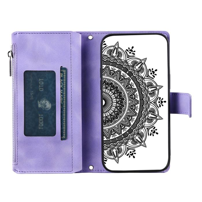 Bild 2,  Xiaomi Redmi 15 Fodral Mandala Läder Lila