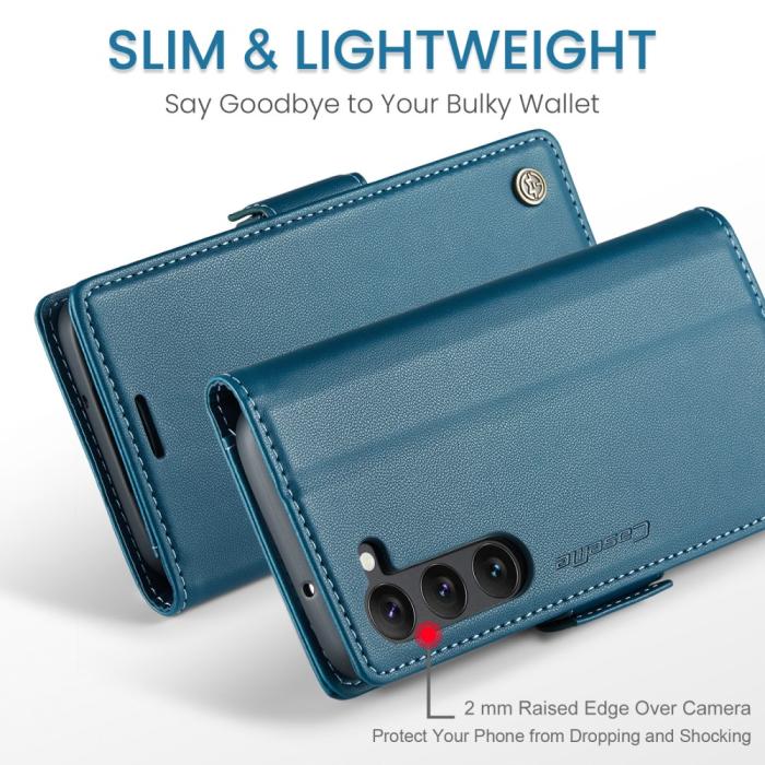 Bild 4, CASEME CASEME Galaxy S24 Fodral RFID Slim Läder Blå