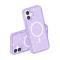  iPhone 17 Skal MagSafe Hybrid Glitter Lila