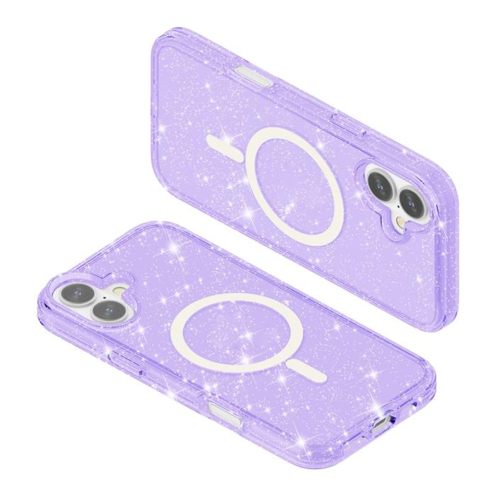 Bild 6,  iPhone 17 Skal MagSafe Hybrid Glitter Lila