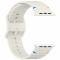  Apple Watch 42/44/45/46/49 mm Armband Silikon Wave Off White