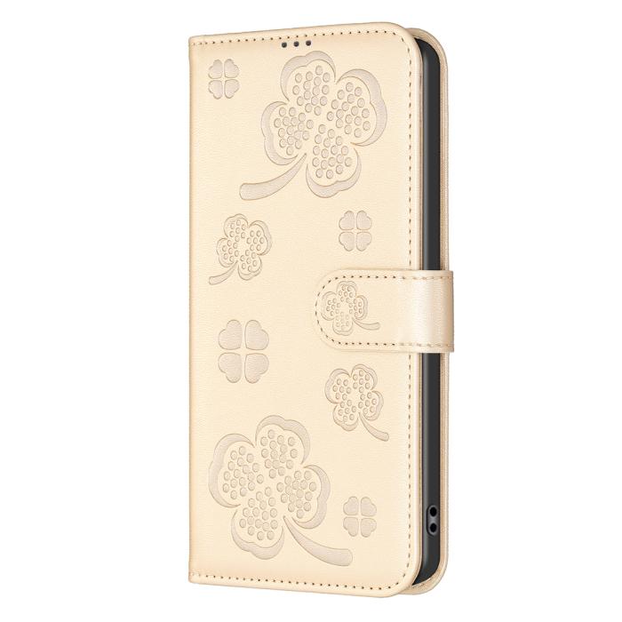 Bild 2,  iPhone 17 Pro Max Fodral Med Blommigt Tryck Guld