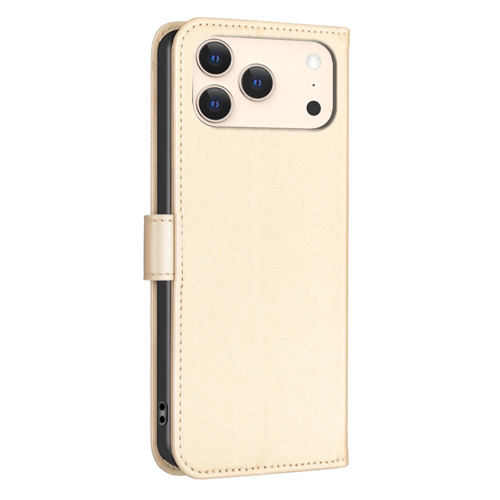  iPhone 17 Pro Max Fodral Med Blommigt Tryck Guld