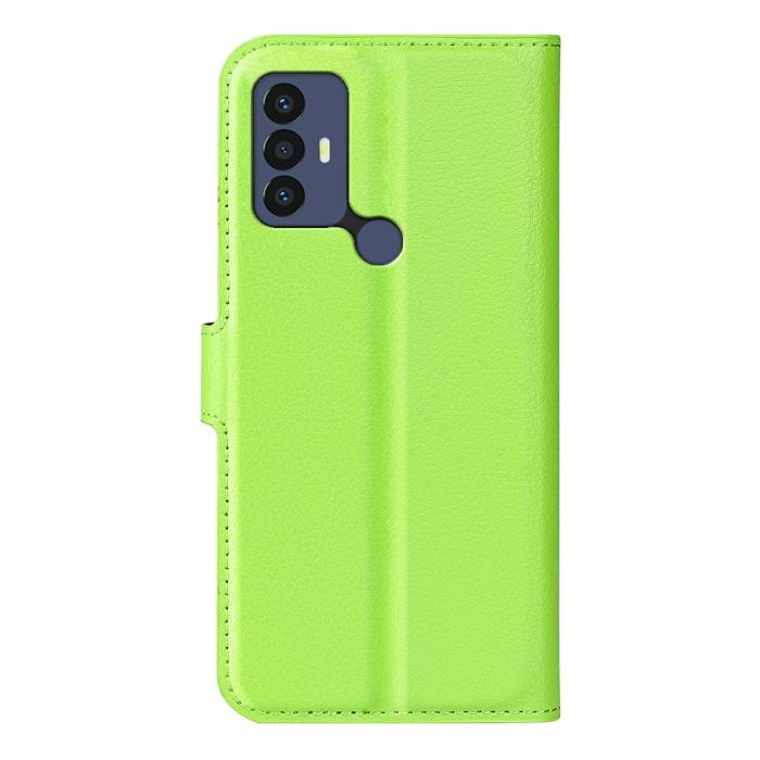 Bild 3,  TCL 305 (2022) Fodral Litchi Läder Grön