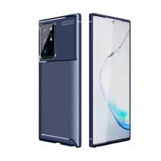  Samsung Galaxy Note 20 Ultra - Kolfiber Textur Skal - Bl&aring;