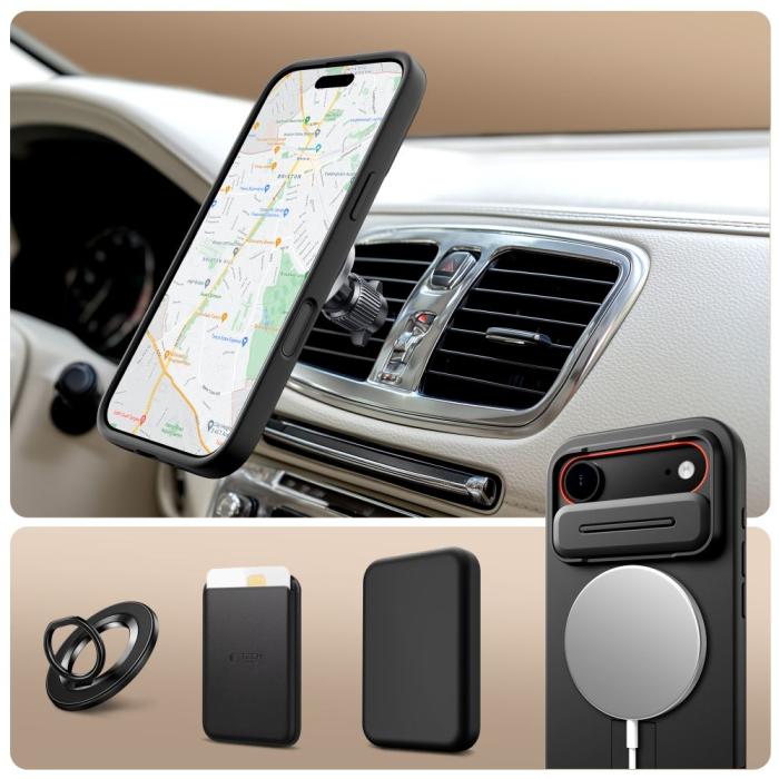 Bild 3, Tech-Protect Tech-Protect iPhone Air Skal MagSafe Kevlar Aura Svart