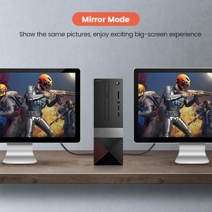 Bild 5, UGREEN UGREEN 2m 8K 60Hz HDMI 2.1 - HDMI Kabel Svart
