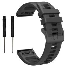  Garmin Fenix 26 mm Armband Quick Release Silikon Gr&aring;