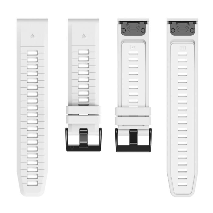 Bild 2,  Garmin Fenix 26 mm Armband Quick Release Silikon Vit