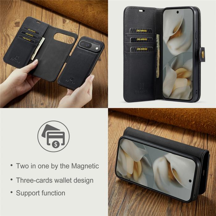Bild 6, DG.MING DG.MING Google Pixel 10/10 Pro 2in1 Magnet Fodral / Skal Svart