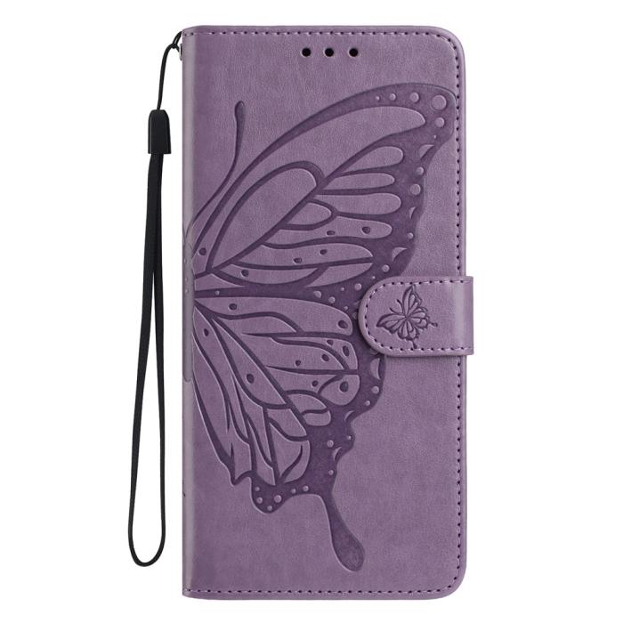 Bild 4,  Motorola Moto G56 5G Fodral Fjäril Tryck Lila
