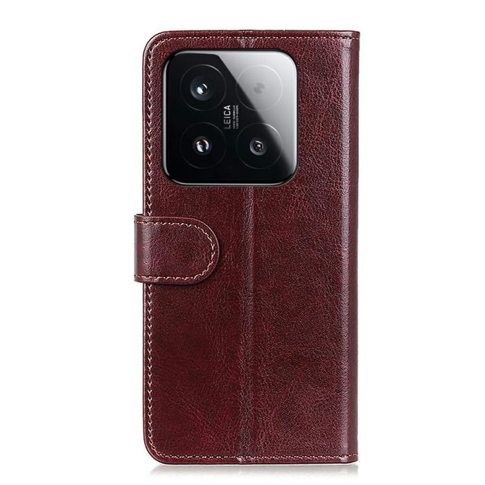 Bild 6,  Xiaomi 15T Fodral Crazy Horse Läder Brun