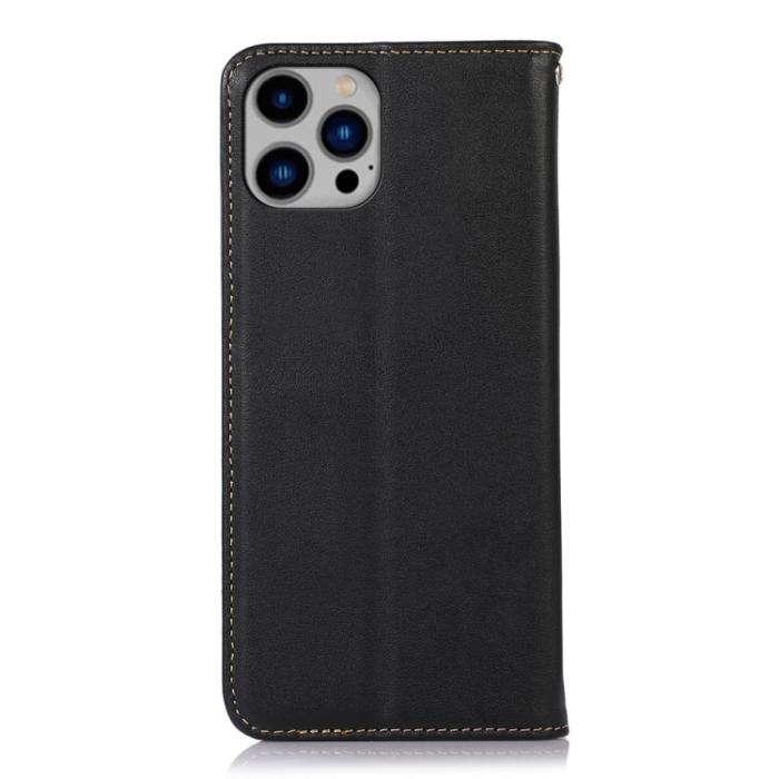 Bild 3, KHAZNEH KHAZNEH iPhone 14 Plus Fodral Nappa Äkta Läder RFID Svart