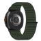  Galaxy Watch 8 46/44/40 mm Armband Nylon Loop Militär Grön