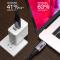  50cm 100W PD Thunderbolt 3/4 Kabel USB-C - USB-C 8K/60Hz Svart