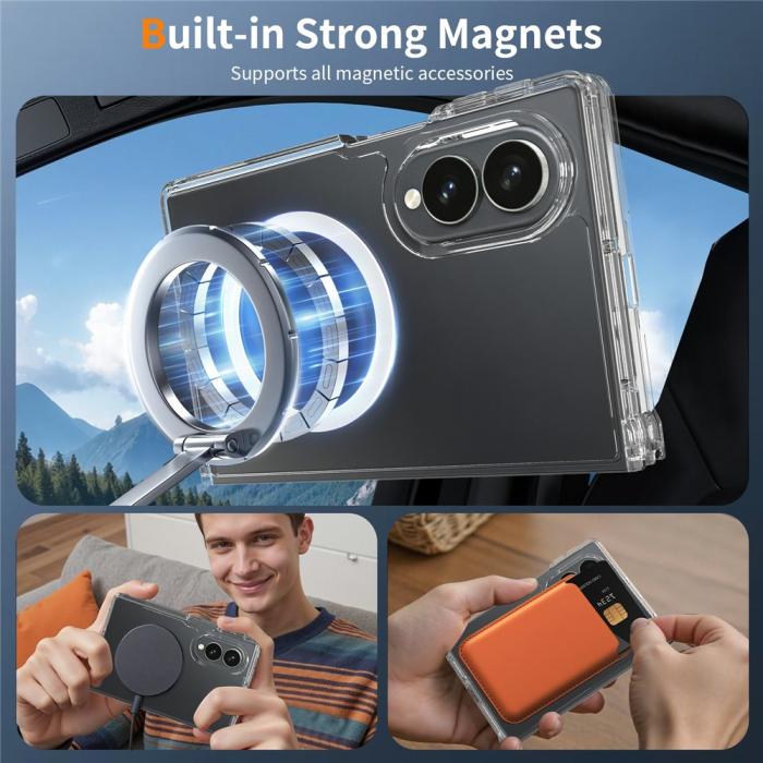 Bild 6,  Samsung Galaxy Z Fold 8 Skal MagSafe TPU Transparent