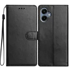  Samsung Galaxy A07 Fodral L&auml;der Svart