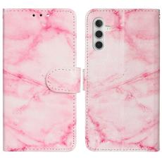 Samsung Galaxy S25 FE Fodral Med Tryck Rosa Marmor