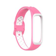  Samsung Galaxy Fit 2 SM-R220 Armband Ih&aring;ligt Silikon Rosa/Vit