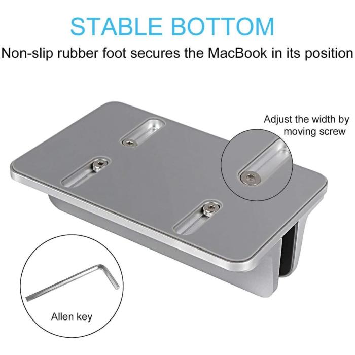 Bild 5,  Universal Vertikal Aluminium Laptop Stativ Silver