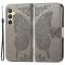  Samsung Galaxy S24 Plus Fodral Big Butterfly Grå